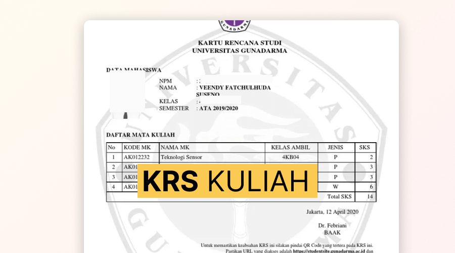 KRS KULIAH