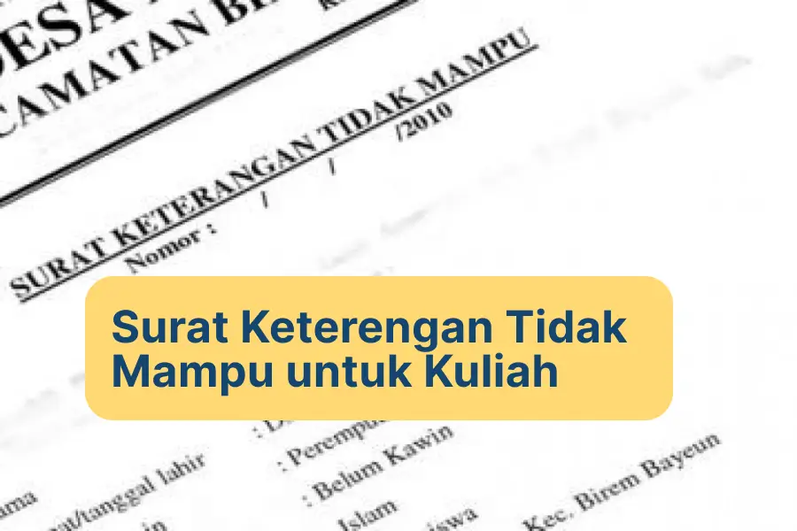 SKTM untuk kuliah