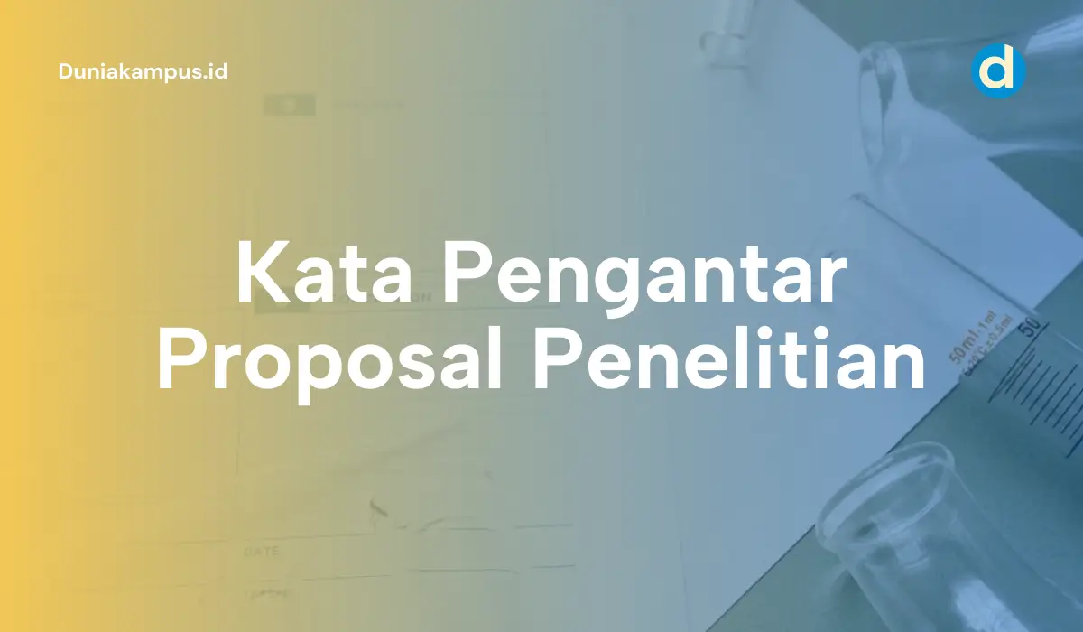 Kata Pengantar Proposal Penelitian