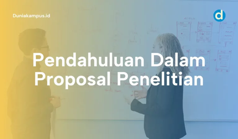 Pendahuluan Dalam Proposal Penelitian