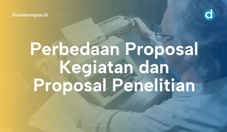 Perbedaan Proposal Kegiatan dan Proposal Penelitian