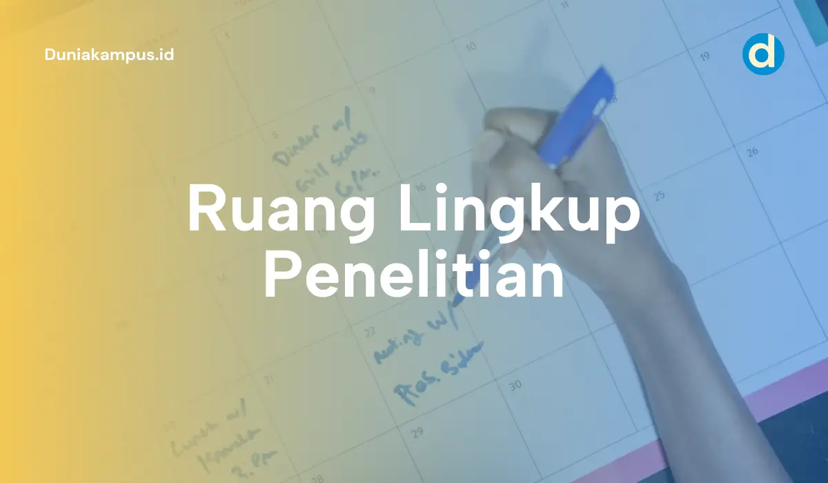 Ruang Lingkup Penelitian