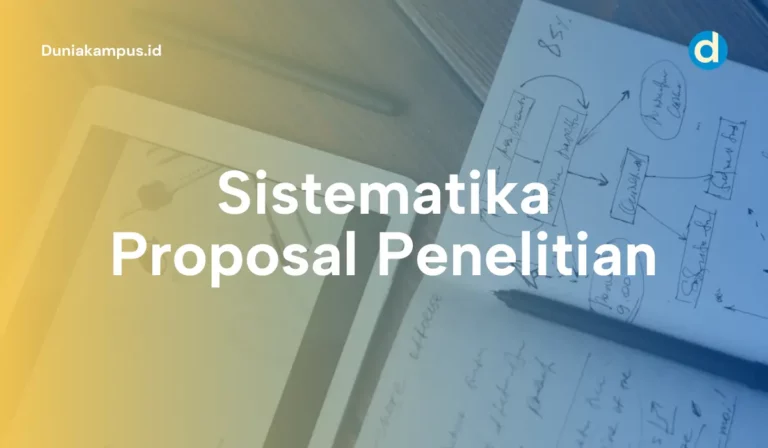 Sistematika Proposal Penelitian