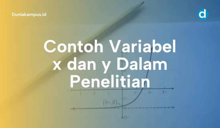 Contoh Variabel x dan y Dalam Penelitian