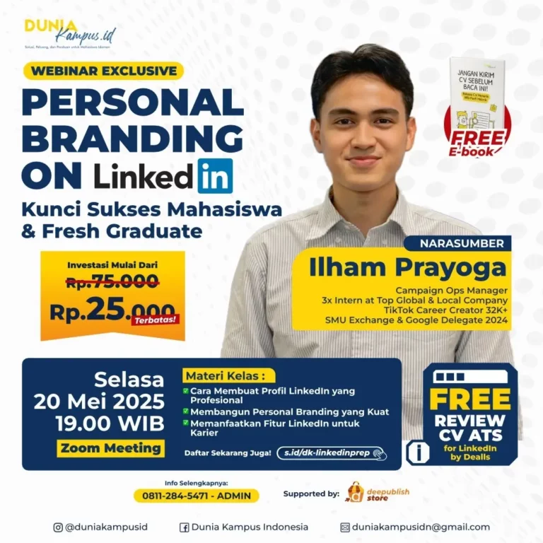 Kelas Personal Branding on LinkedIn dari Nol