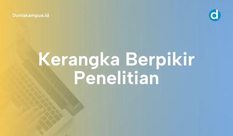 Kerangka Berpikir Penelitian