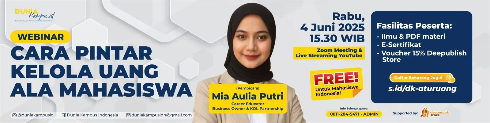 Webinar Gratis Dunia Kampus Juni 2025