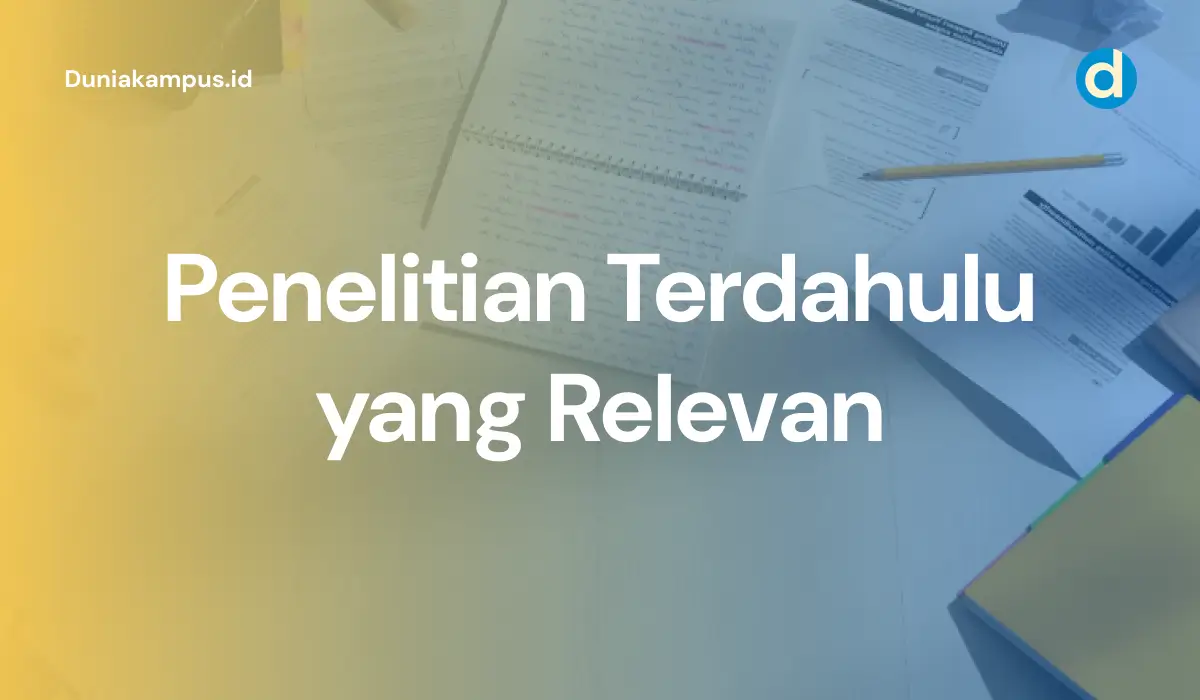 Penelitian Terdahulu yang Relevan