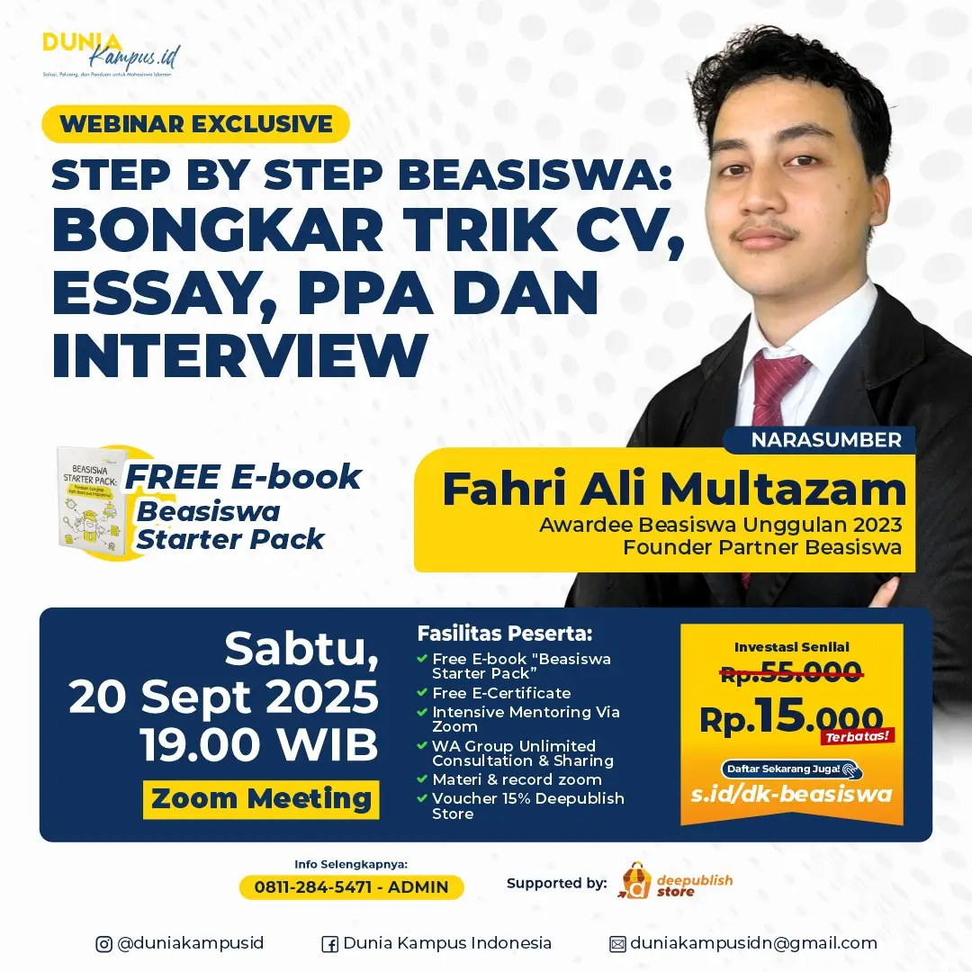Webinar Step by Step Beasiswa