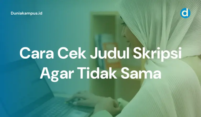 Cara Cek Judul Skripsi Agar Tidak Sama