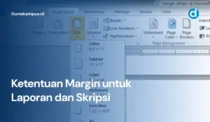 Ketentuan Margin untuk Laporan dan Skripsi