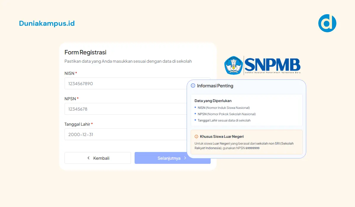 Cara Cek NPSN untuk Daftar Akun SNPMB