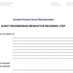 Contoh dan Format Surat Rekomendasi Beasiswa LPDP 2026
