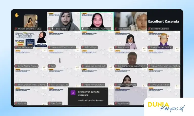 DuniaKampus.ID Gelar Webinar Public Speaking untuk Asah Soft Skill Komunikasi Mahasiswa