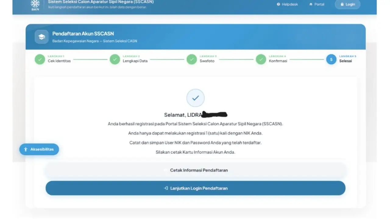 Daftar Akun SSCASN 2026 untuk Sekolah Kedinasan