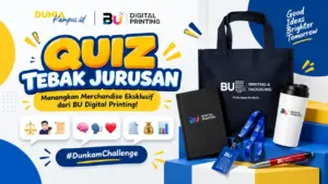 Dunia Kampus dan BU Digital Printing Adakan Quiz Berhadiah Merchandise Eksklusif