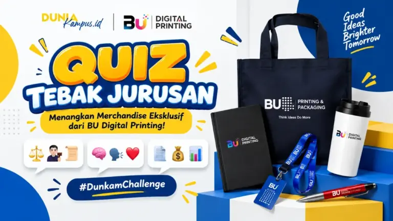 Dunia Kampus dan BU Digital Printing Adakan Quiz Berhadiah Merchandise Eksklusif