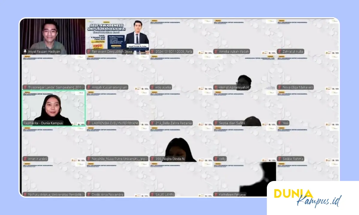 Dunia Kampus Hadirkan Webinar Self-Awareness bagi Mahasiswa Indonesia